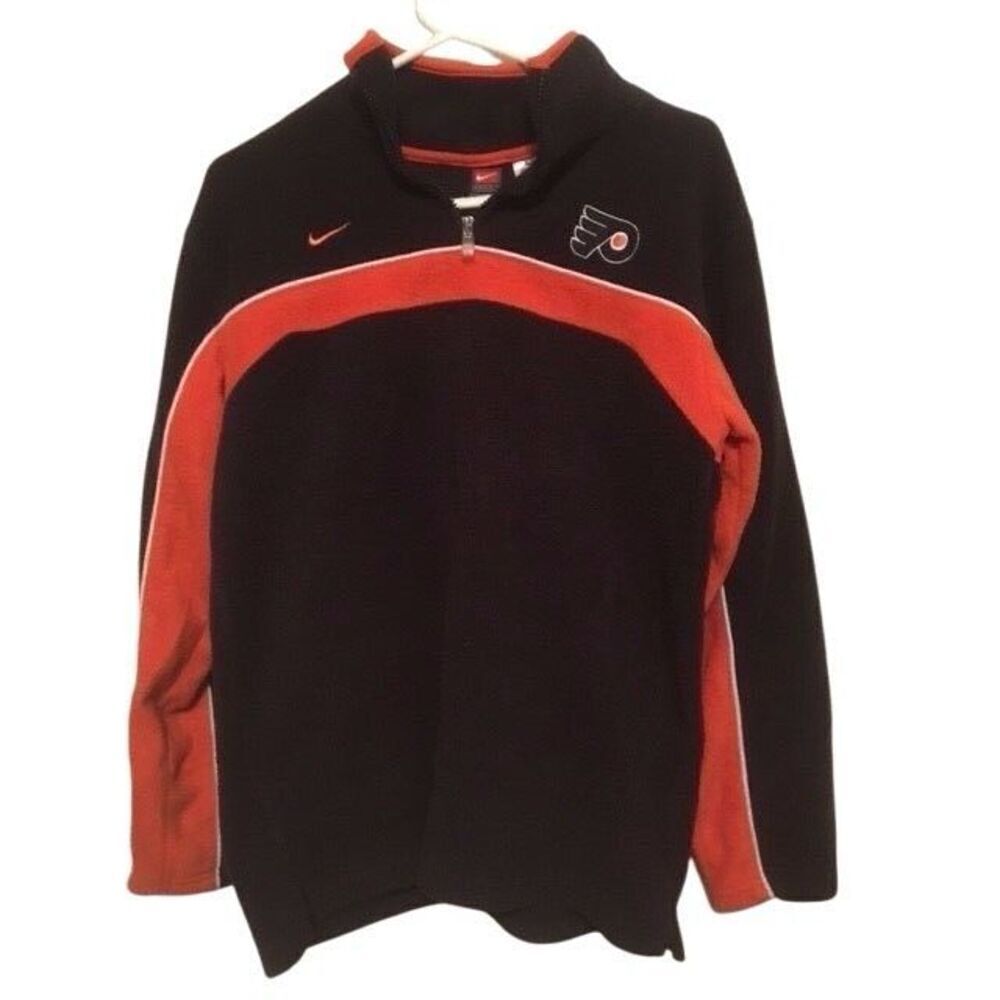 PHILADELPHIA FLYERS SIZE YOUTH LARGE 16/18 NIKE TEAM FLEECE PULLOVER